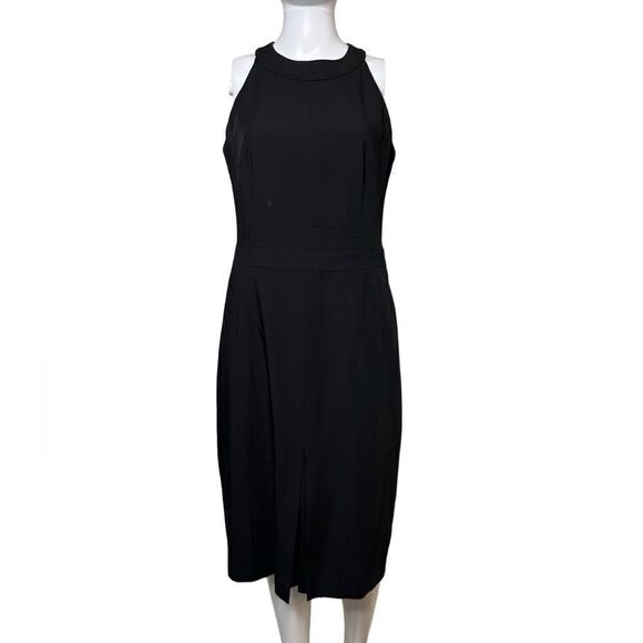 Reformation Marlowe High Neck Cocktail Dress Black Size 8 - Picture 1 of 5